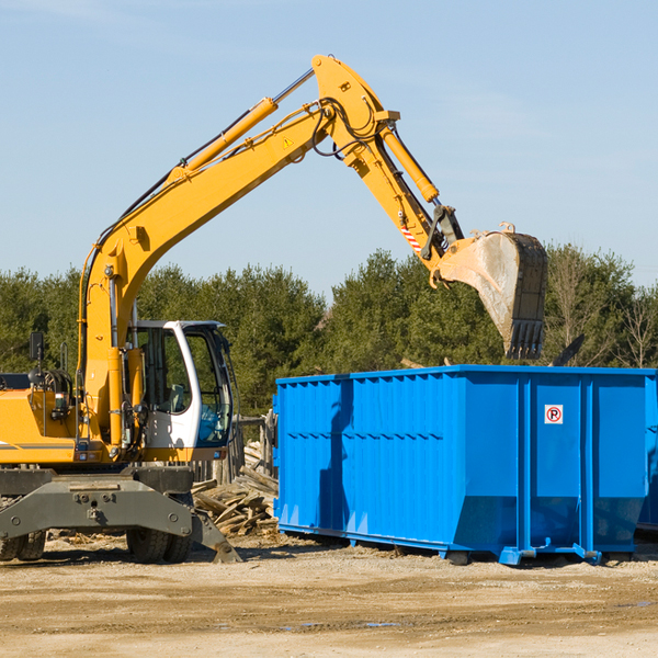 can i rent a residential dumpster for a construction project in Westtown New York